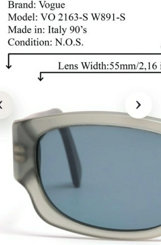 Gafas de sol Vogue vinagre años 90