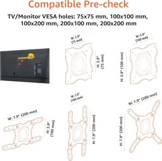 Soporte Pared TV Amazon Basics Movimiento