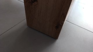 Mesa de centro elevable de madera