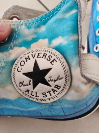 Converse All Star Scarpe Tela Blu Cielo