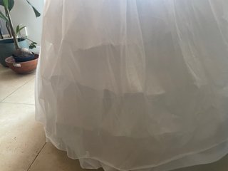 Cancán Fallera Mujer 1,55 Blanco