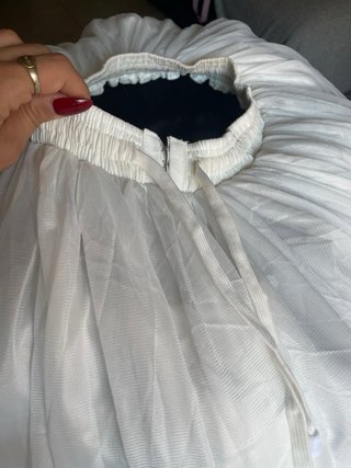 Cancán Fallera Mujer 1,55 Blanco