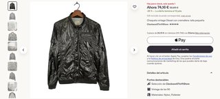 Chaqueta DIESEL Talla XXL Marrón dorada