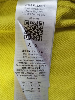 Bermuda Armani Exchange Talla M Nueva Original