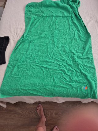 Bolso toalla verde playa piscina