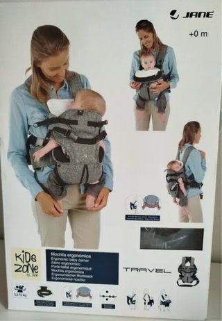 Mochila Portabebés Jané Gris