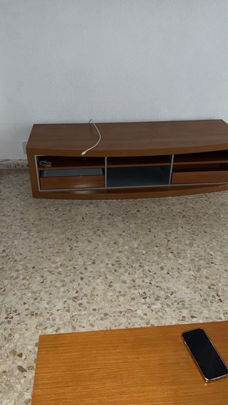 Mesa de salón madera y metal