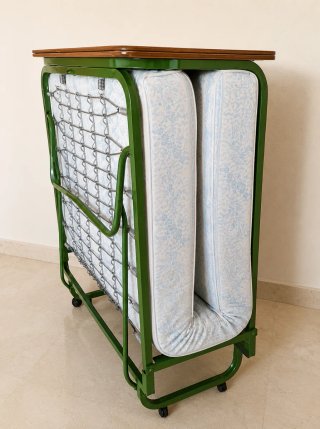 Cama plegable vintage colchón espuma 185x80 cm