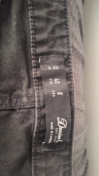 Pantalón vaquero elástico negro Denim Co.