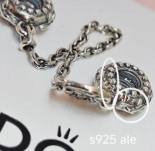 Pulsera Pandora Plata s925 Ale family con cadena