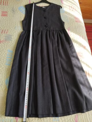 Vestido juvenil Gris oscuro Vintage