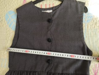 Vestido juvenil Gris oscuro Vintage