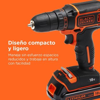 BLACK+DECKER taladro inalámbrico 18V