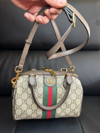 Bolso Gucci Ophidia Boston Marrón
