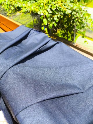 Tessuto lana blu cm 370 x 160