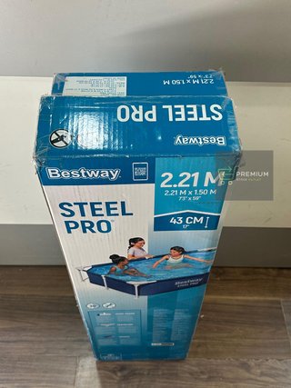Bestway Steel Pro™ 7'3" x 59" x 17"/2.21m x 1.50m x 43cm Pool