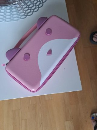 Estuche consola Tanooki rosa