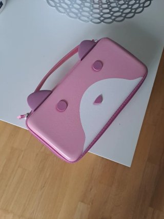 Estuche consola Tanooki rosa