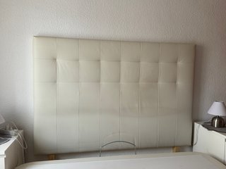 Cabecero Ikea Piel Sintética Blanco