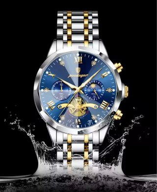 Reloj POEDAGAR Azul y Dorado