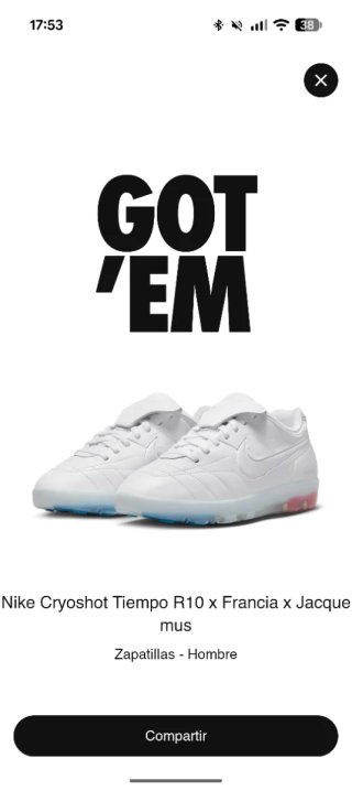 NIKE x JACQUEMUS Cryoshot Tiempo R10