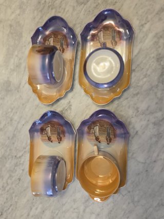 Conjunto de taza y plato café