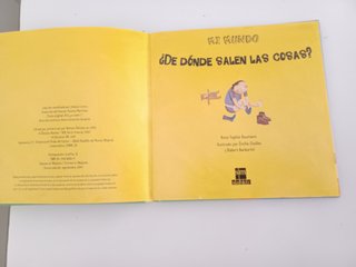 libro de donde salen las cosas: Este libr