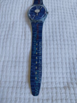 Reloj Swatch serie PhilCollins azul para colección