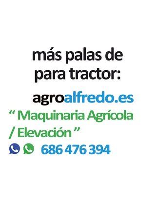 Pala para tractor de unos 50 cv.
