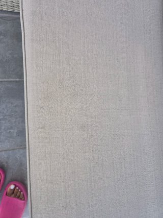Sofá modular exterior beige y gris