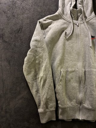 Felpa Nike con cappuccio zip Grigia Taglia S