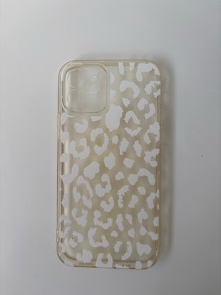 Funda iPhone 12 Leopardo Transparente