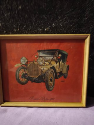 Cuadro Coche Antiguo Bollee 1911