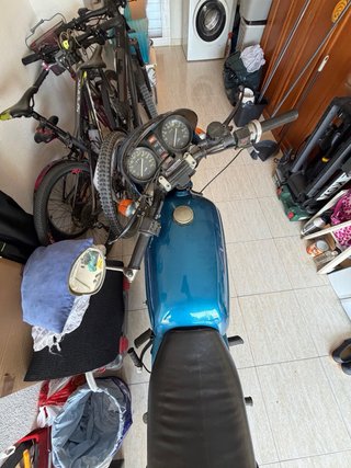 Moto Sanglas 500 S Azul Plata
