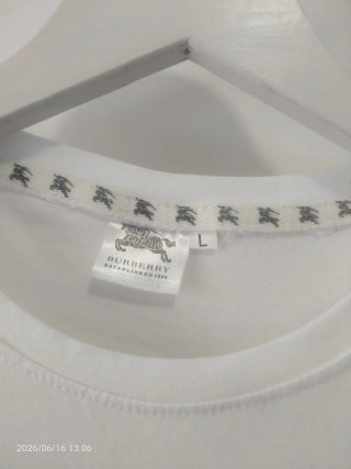 Camiseta Burberry Talla L Blanca