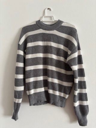 Jersey Lefties rayas gris y blanco Talla S