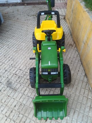 Tractor Juguete John Deere con Pala y Excavadora