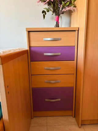 Habitación juvenil con cama nido
