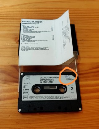 George Harrison - Somewhere In England Cassette