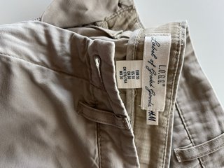 Pantalón corto hombre beige