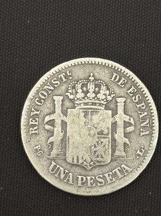 1 Peseta Plata Alfonso XIII 1893