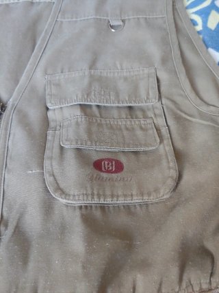 Chaleco de caza y pesca beige