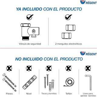 Regent termo eléctrico agua seguro duradero