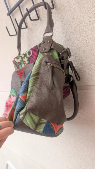 Bolso Desigual Mediano Multicolor Flores