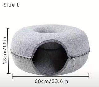 Cama túnel para gatos