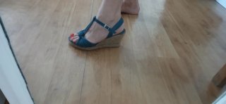 Alpargatas azules talla 39
