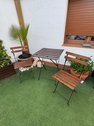 Mesa y 2 sillas balcón TÄRNÖ Ikea