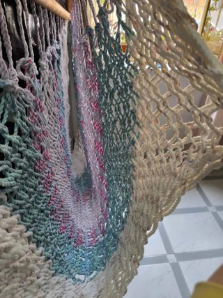 Hamaca artesanal colores pastel