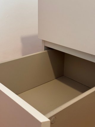 Mesita Noche Ikea Malm con Cristal