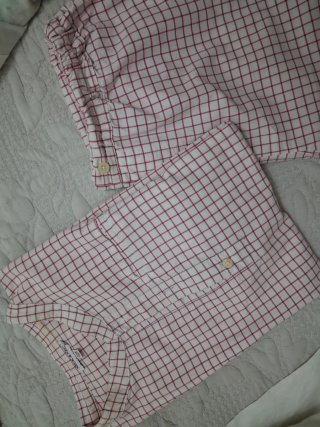 Pijama NAD NAD cuadros rojo y blanco